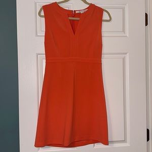 Diane Von Furstenberg Dress Coral Fleur Sleeveless Shift Dress